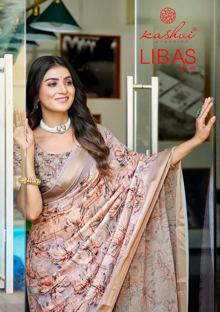 Libas Vol 2 By Kashvi Dull Moss Daily Wear Saree Wholesale Price In Surat
